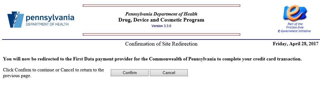 image of new redirect Confirmation page